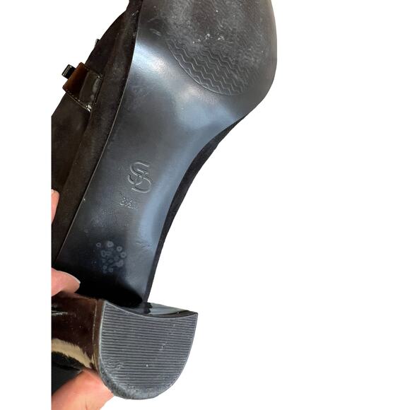 Circa Joan and David Luxe black suede bow detail pumps 8.5 - Picture 7 of 8